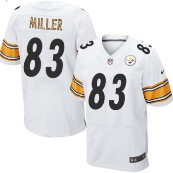 Steelers #83 Heath Miller White Men's Stitched NFL Elite Jersey Steelers #83 Heath Miller White Men's Stitched NFL Elite Jersey