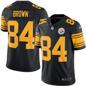 Steelers #84 Antonio Brown Black Youth Stitched NFL Limited Rush Jersey Steelers #84 Antonio Brown Black Youth Stitched NFL Limited Rush Jersey