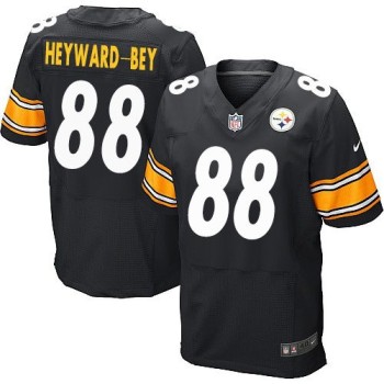 Steelers #88 Darrius Heyward-Bey Black Team Color Men's Stitched NFL Elite Jersey
