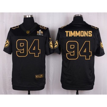 Steelers #94 Lawrence Timmons Black Men's Stitched NFL Elite Pro Line Gold Collection Jersey Steelers #94 Lawrence Timmons Black Men's Stitched NFL Elite Pro Line Gold Collection Jersey