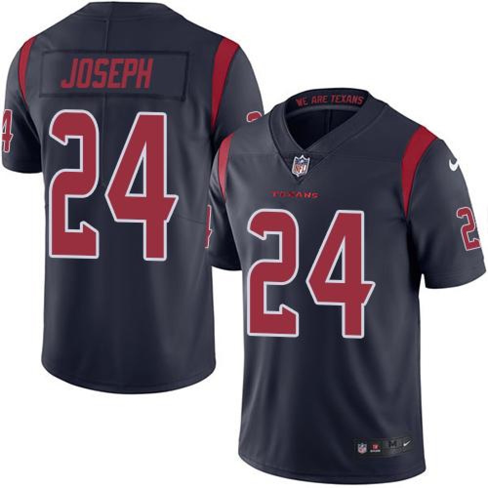 Texans #24 Johnathan Joseph Navy Blue Youth Stitched NFL Limited Rush Jersey