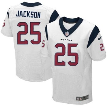 Texans #25 Kareem Jackson White Men's Stitched NFL Elite Jersey