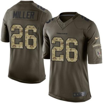 Texans #26 Lamar Miller Green Youth Stitched NFL Limited Salute to Service Jersey Texans #26 Lamar Miller Green Youth Stitched NFL Limited Salute to Service Jersey