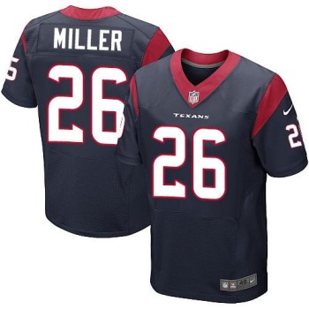 Texans #26 Lamar Miller Navy Blue Team Color Men's Stitched NFL Elite Jersey Texans #26 Lamar Miller Navy Blue Team Color Men's Stitched NFL Elite Jersey