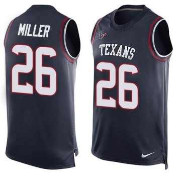 Texans #26 Lamar Miller Navy Blue Team Color Men's Stitched NFL Limited Tank Top Jersey Texans #26 Lamar Miller Navy Blue Team Color Men's Stitched NFL Limited Tank Top Jersey