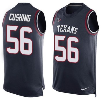 Texans #56 Brian Cushing Navy Blue Team Color Men's Stitched NFL Limited Tank Top Jersey Texans #56 Brian Cushing Navy Blue Team Color Men's Stitched NFL Limited Tank Top Jersey