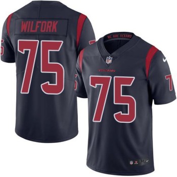 Texans #75 Vince Wilfork Navy Blue Men's Stitched NFL Limited Rush Jersey Texans #75 Vince Wilfork Navy Blue Men's Stitched NFL Limited Rush Jersey