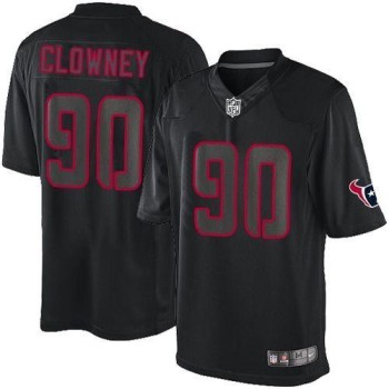 Texans #90 Jadeveon Clowney Black Men's Stitched NFL Impact Limited Jersey