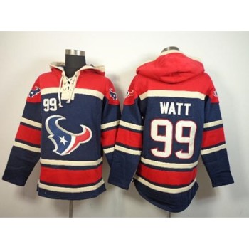 Texans #99 J.J. Watt Blue Sawyer Hoodie Sweatshirt NFL Hoodie Texans #99 J.J. Watt Blue Sawyer Hoodie Sweatshirt NFL Hoodie