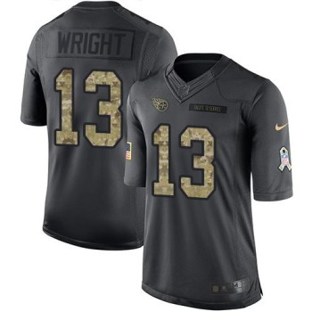 Titans #13 Kendall Wright Black Youth Stitched NFL Limited 2016 Salute to Service Jersey Titans #13 Kendall Wright Black Youth Stitched NFL Limited 2016 Salute to Service Jersey