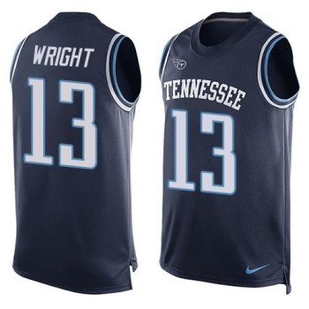 Titans #13 Kendall Wright Navy Blue Alternate Men's Stitched NFL Limited Tank Top Jersey Titans #13 Kendall Wright Navy Blue Alternate Men's Stitched NFL Limited Tank Top Jersey