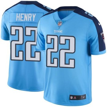 Titans #22 Derrick Henry Light Blue Youth Stitched NFL Limited Rush Jersey Titans #22 Derrick Henry Light Blue Youth Stitched NFL Limited Rush Jersey