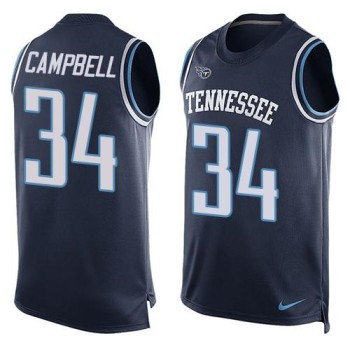 Titans #34 Earl Campbell Navy Blue Alternate Men's Stitched NFL Limited Tank Top Jersey Titans #34 Earl Campbell Navy Blue Alternate Men's Stitched NFL Limited Tank Top Jersey