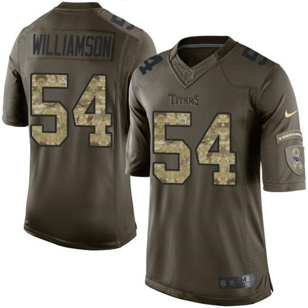 Titans #54 Avery Williamson Green Men's Stitched NFL Limited Salute to Service Jersey