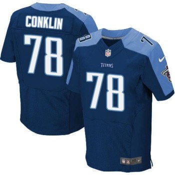 Titans #78 Jack Conklin Navy Blue Alternate Men's Stitched NFL Elite Jersey Titans #78 Jack Conklin Navy Blue Alternate Men's Stitched NFL Elite Jersey