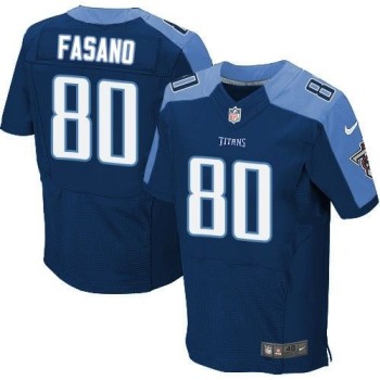 Titans #80 Anthony Fasano Navy Blue Alternate Men's Stitched NFL Elite Jersey Titans #80 Anthony Fasano Navy Blue Alternate Men's Stitched NFL Elite Jersey
