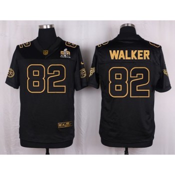 Titans #82 Delanie Walker Black Men's Stitched NFL Elite Pro Line Gold Collection Jersey