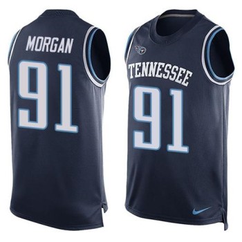 Titans #91 Derrick Morgan Navy Blue Alternate Men's Stitched NFL Limited Tank Top Jersey Titans #91 Derrick Morgan Navy Blue Alternate Men's Stitched NFL Limited Tank Top Jersey