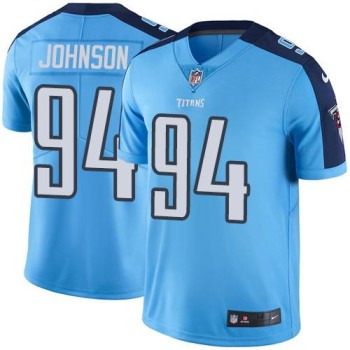Titans #94 Austin Johnson Light Blue Men's Stitched NFL Limited Rush Jersey Titans #94 Austin Johnson Light Blue Men's Stitched NFL Limited Rush Jersey