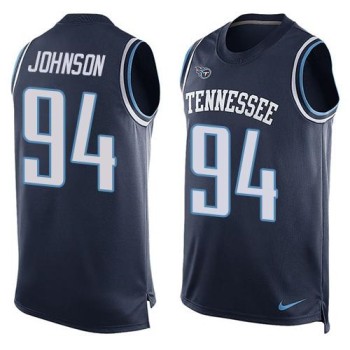 Titans #94 Austin Johnson Navy Blue Alternate Men's Stitched NFL Limited Tank Top Jersey Titans #94 Austin Johnson Navy Blue Alternate Men's Stitched NFL Limited Tank Top Jersey