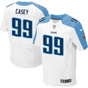 Titans #99 Jurrell Casey White Men's Stitched NFL Elite Jersey