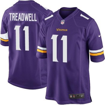 Vikings #11 Laquon Treadwell Purple Team Color Youth Stitched NFL Elite Jersey