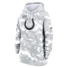 Women's Indianapolis Colts Arctic Camo 2024 Salute To Service Club Fleece Pullover Hoodie