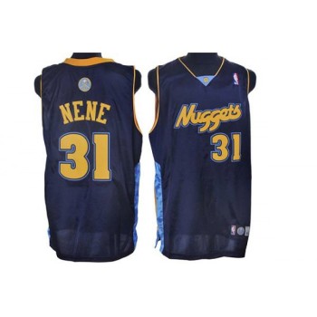 Nuggets #31 Nene Hilario Stitched Dark Blue NBA Jersey