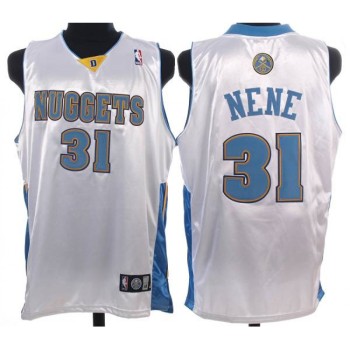 Nuggets #31 Nene Hilario Stitched White NBA Jersey