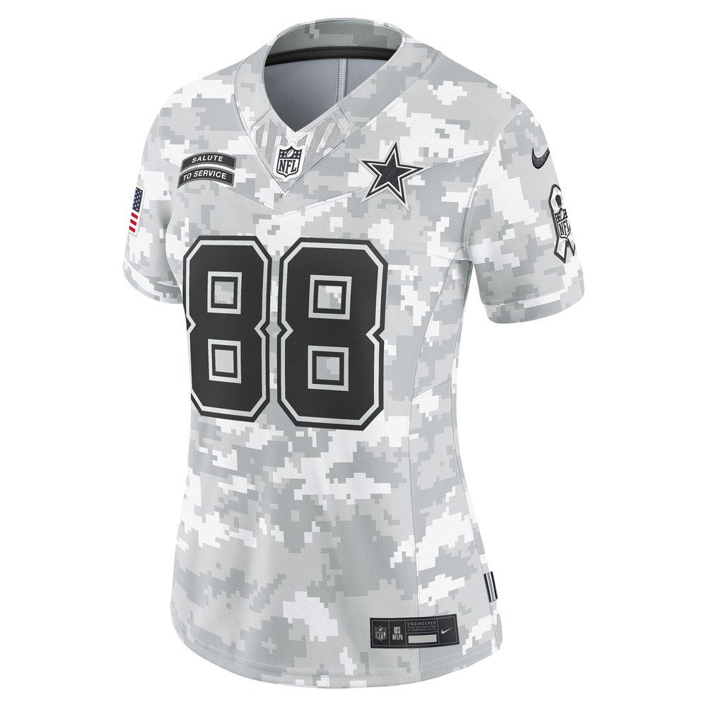 Women's Dallas Cowboys CeeDee Lamb Arctic Camo 2024 Salute to Service Limited Jersey