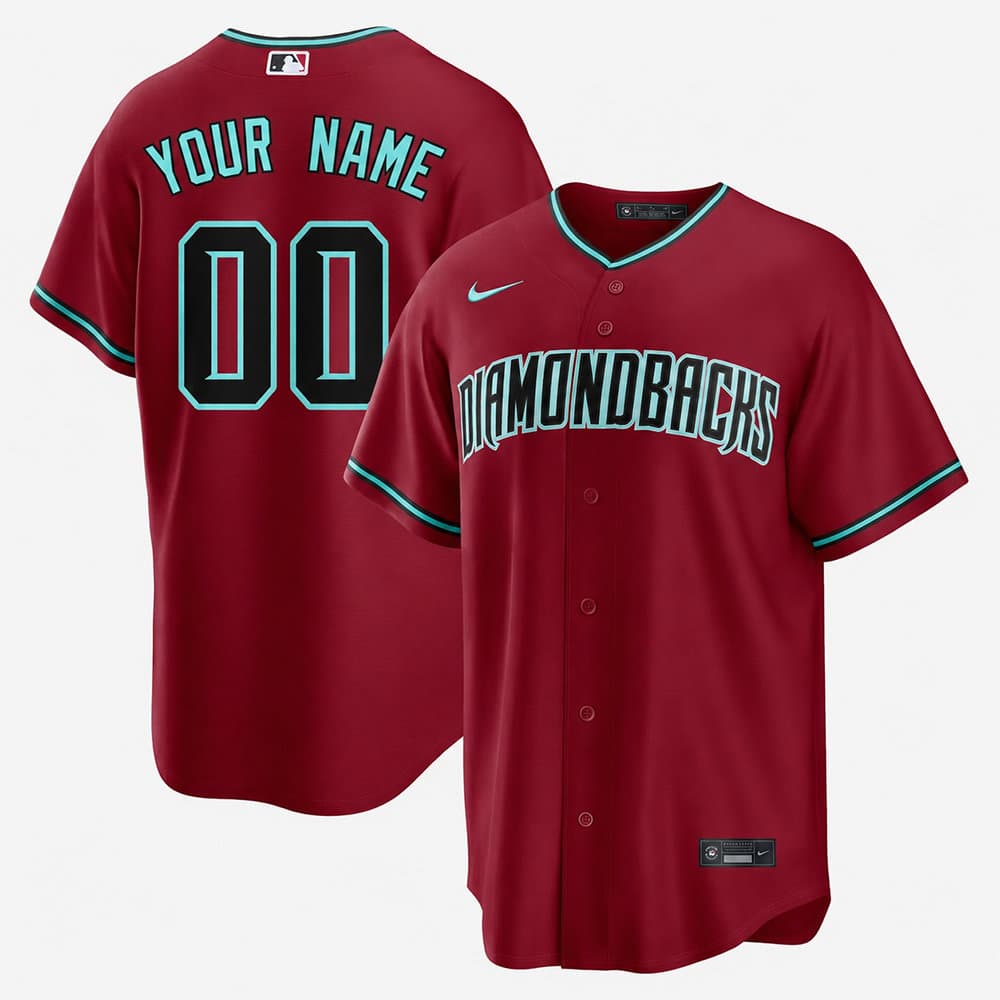 Youth Arizona Diamondbacks Red Limited Alternate Custom jersey Youth Arizona Diamondbacks Red Limited Alternate Custom jersey