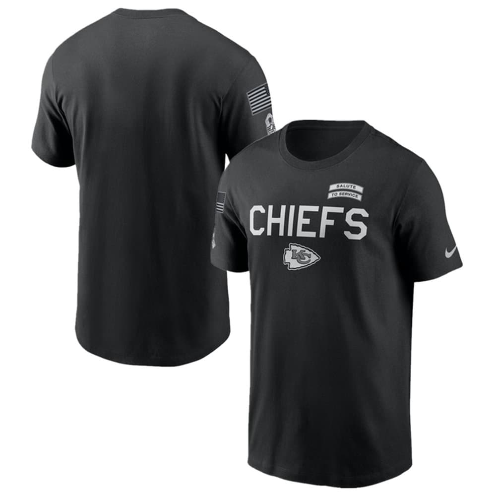 Men's Kansas City Chiefs Black 2026 Salute to Service Sideline Dri-FIT T-Shirt Men's Kansas City Chiefs Black 2026 Salute to Service Sideline Dri-FIT T-Shirt