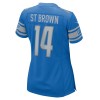 Women's Detroit Lions #14 Amon-Ra St. Brown Blue Game Player Jersey