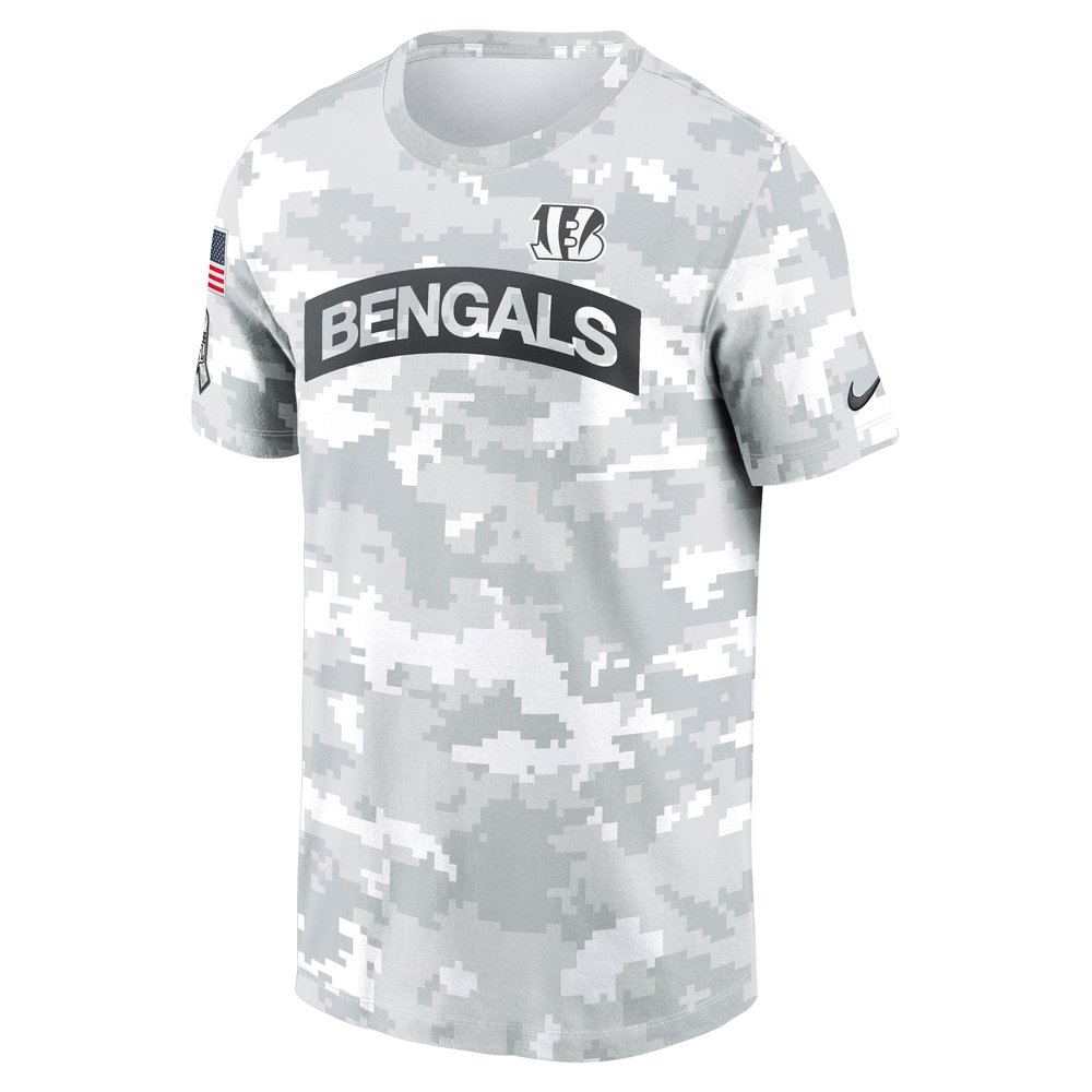 Men's Cincinnati Bengals White 2024 Salute To Service Big & Tall Performance T-Shirt