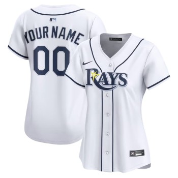 Women's Tampa Bay Rays White Stitched Baseball Custom Jersey