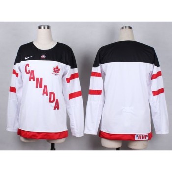 Olympic CA. Blank White 100th Anniversary Women's Stitched NHL Jersey Olympic CA. Blank White 100th Anniversary Women's Stitched NHL Jersey