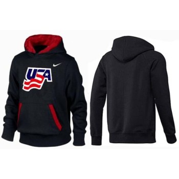 Olympic Team USA Pullover Hoodie Black/Red