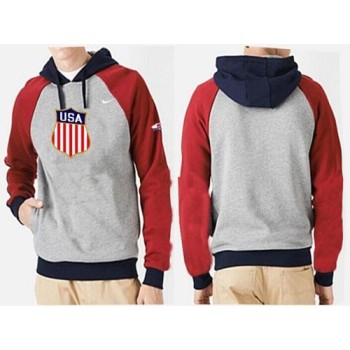 Olympic Team USA Pullover Hoodie Grey & Black