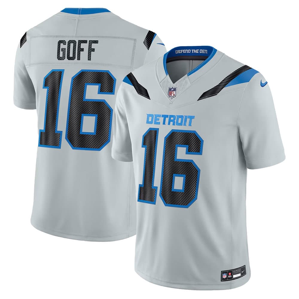Youth Detroit Lions #16 Jared Goff Grey 2026 Rivalries Collection Vapor F.U.S.E. Limited Jersey