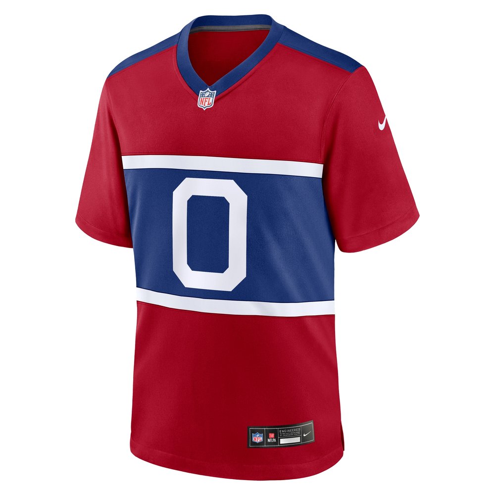 Men's New York Giants Brian Burns Century Red Alternate Game Jersey