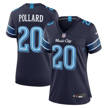 Women's Tennessee Titans #20 Tony Pollard Navy 2026 Rivalries Collection Game Jersey