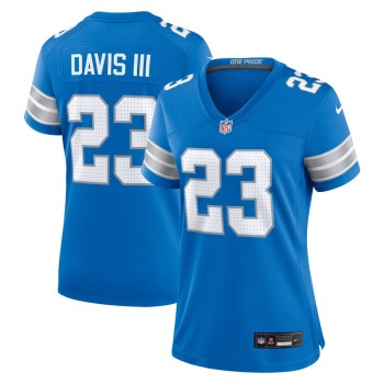 Women's Detroit Lions Carlton Davis III Blue Game Jersey Women's Detroit Lions Carlton Davis III Blue Game Jersey