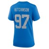 Women's Detroit Lions #97 Aidan Hutchinson Blue Alternate Game Jersey