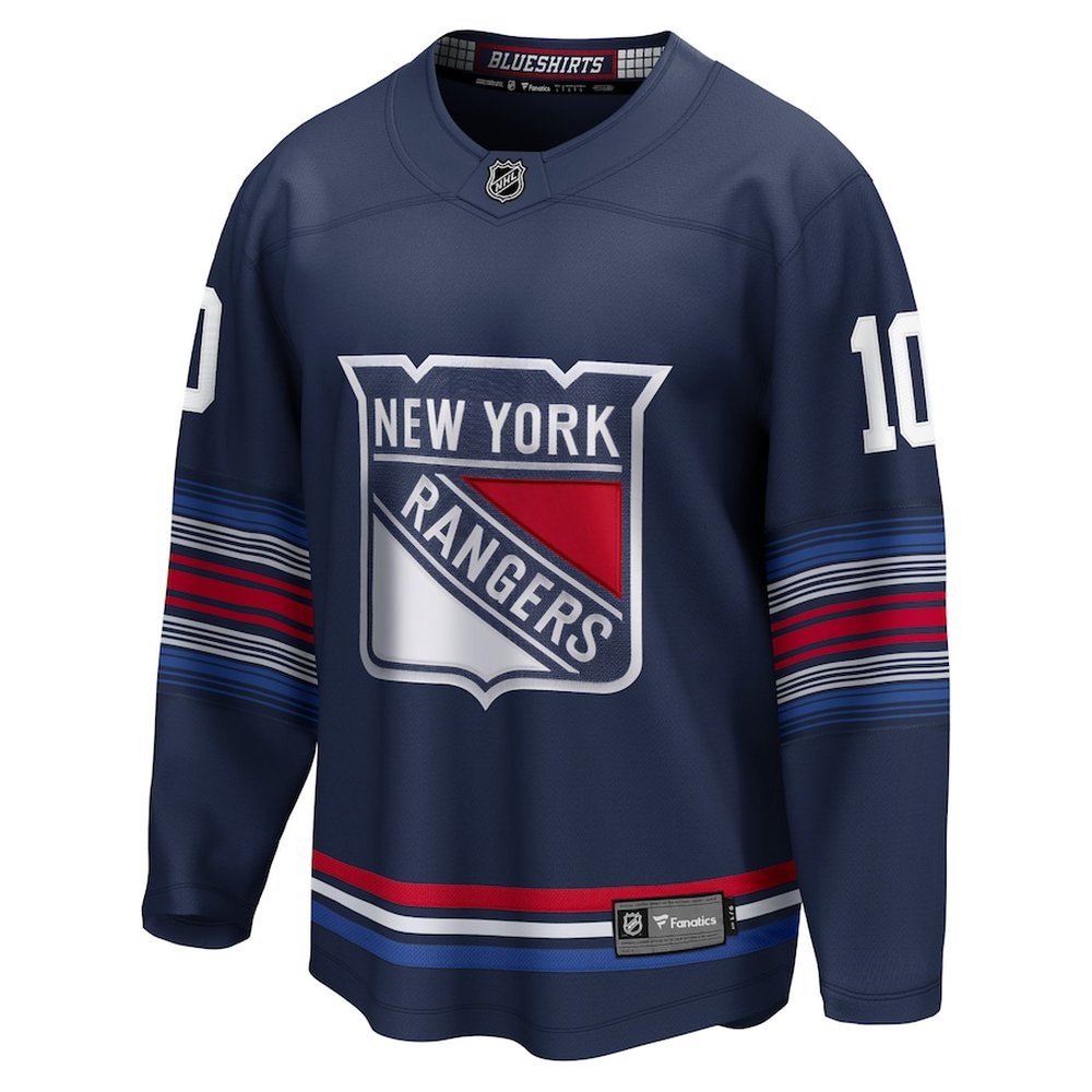 Men's New York Rangers #10 Artemi Panarin Navy Alternate Premier Breakaway Player Jersey