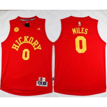 Pacers #0 C.J. Miles Red Hardwood Classics Stitched NBA Jersey