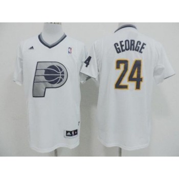 Pacers #24 Paul George White 2013 Christmas Day Swingman Stitched NBA Jersey