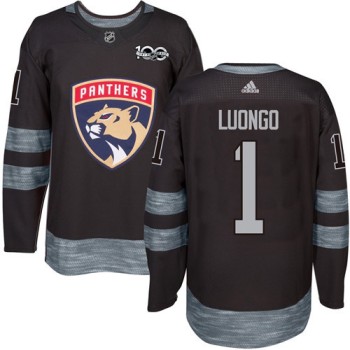Panthers #1 Roberto Luongo Black 1917-2017 100th Anniversary Stitched NHL Jersey Panthers #1 Roberto Luongo Black 1917-2017 100th Anniversary Stitched NHL Jersey