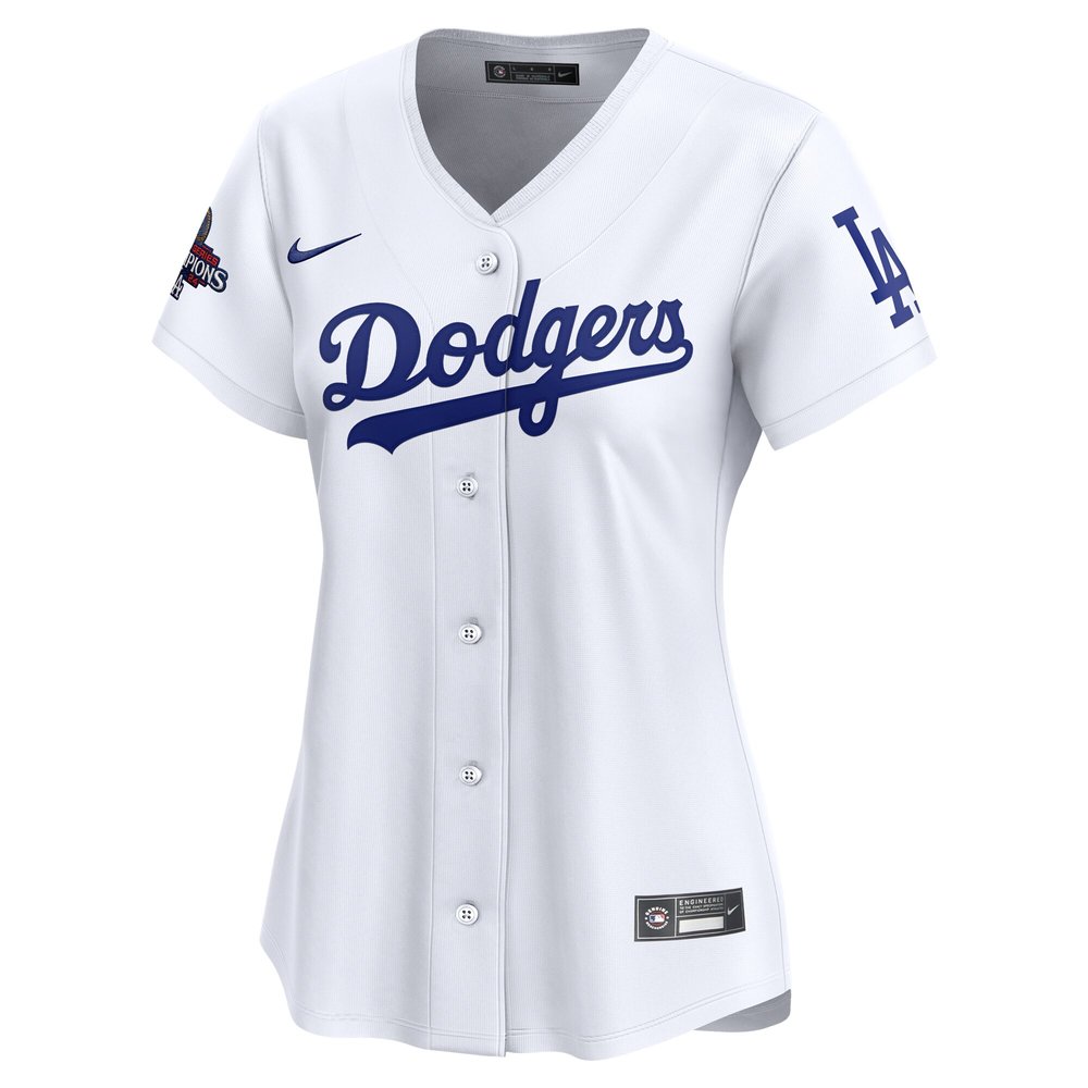 Women's Los Angeles Dodgers White 2024 World Series Champions Home Limited Jersey