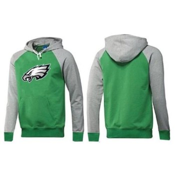 Philadelphia Eagles Logo Pullover Hoodie Green & Grey Philadelphia Eagles Logo Pullover Hoodie Green & Grey
