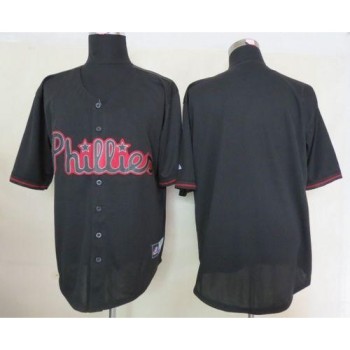 Phillies Blank Black Fashion Stitched MLB Jersey Phillies Blank Black Fashion Stitched MLB Jersey